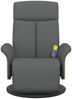vidaXL Massagesessel mit Fußteil Dunkelgrau Stoff 356534 Bild 3