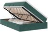 vidaXL Aufbewahrungsbett mit Matratze Dunkelgrün 120 x 200 cm Samt 3370296 Bild 2