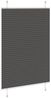 vidaXL Plissee Schwarz 85x100 cm Stoffbreite 84,4 cm Polyester 4015123 Bild 4