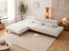 Ecksofa PAVERO L mit Relaxfunktion, elektrisch verstellbare Sitztiefe, Eckcouch L-Form, Wellenfederung, freistehend Ecksofa - Beige Cord - Links Seite Bild 4