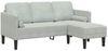 vidaXL Sofa Set mit Kissen 2 pcs Hellgrau Polyester 3329264 Bild 4