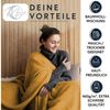 Wohndecke MOON Luxury Kuscheldecke, UNI Decke, ca. 150x200 cm, MOON Heimtextilien, mit geketteltem Rand Bild 2
