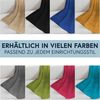 Wohndecke MOON Luxury Kuscheldecke, UNI Decke, ca. 150x200 cm, MOON Heimtextilien, mit geketteltem Rand Bild 4