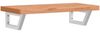 vidaXL Waschbeckenregal Wandmontage Stahl und Massivholz Buche 3302374 Bild 2