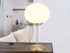 Große Retro LED Tischleuchte Messing mit Glaskugel, Höhe 52cm Bild 5