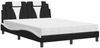 vidaXL Bett "Viana" mit Matratze Schwarz und Weiß 140x190 cm Kunstleder 3208794 Bild 2