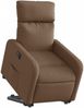 vidaXL Relaxsessel mit Aufstehhilfe Elektrisch Braun Stoff 3206721 Bild 3