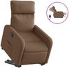vidaXL Relaxsessel mit Aufstehhilfe Elektrisch Braun Stoff 3206721 Bild 2