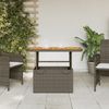 vidaXL Gartentisch Grau 90x55x71 cm Poly Rattan und Akazienholz 368276 Bild 3