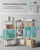 Songmics 3er Set Metall Regalsystem Lagerregal 1 Eckregal & 2 Lagerregale 15 Böden MDF-Platten Regal Werkstattregal Kellerrregal Garage Schwerlastregal Steckregal MDF-Platten silbern-naturbeige GLR056E03 Bild 3