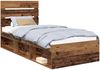 vidaXL Bettrahmen Altholz 90 x 200 cm Massives Kiefernholz 3411790 Bild 2
