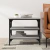 vidaXL Beistelltisch Grau Sonoma 55x38x45 cm Holzwerkstoff 823335 Bild 3