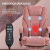 Vinsetto Schreibtischstuhl Massagesessel mit Heizfunktion, Liegefunktion, höhenverstellbar (Bürostuhl, 1 St), für Wohnzimmer, Lernzimmer, Rosa Bild 4