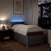 vidaXL Boxspringbett mit Matratze Taupe 90x200 cm Stoff 3289643 Bild 5