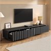 Merax Lowboard mit Wellenfront, Fernsehschrank mit Push-to-Open System (1 St), TV-Board TV-Schrank mit Schubladen & großem Stauraum, 200x40x35cm Bild 2