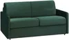 Schlafsofa 3-Sitzer Samt CALIFE - Tannengrün - Liegefläche: 140 cm - Matratzenhöhe: 14 cm Bild 1