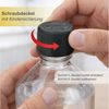 mikken Trinkflasche leere Flasche 500 ml zum befüllen PET Laborflasche transparent, Lebensmittelecht, Made in Europe, KISI-Deckel Bild 3