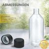 mikken Trinkflasche leere Flasche 500 ml zum befüllen PET Laborflasche transparent, Lebensmittelecht, Made in Europe, KISI-Deckel Bild 2