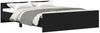 vidaXL Bettgestell ohne Matratze Schwarz Eichen-Optik 150x200 cm 3329320 Bild 4