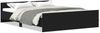 vidaXL Bettgestell ohne Matratze Schwarz Eichen-Optik 150x200 cm 3329320 Bild 2