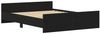 vidaXL Bettgestell ohne Matratze Schwarz Eichen-Optik 150x200 cm 3329320 Bild 5