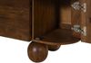 TV-Board Mango 180x40x50 dunkelbraun lackiert / Marmor schwarz FLORENZ #200 Bild 5