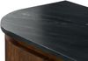 TV-Board Mango 180x40x50 dunkelbraun lackiert / Marmor schwarz FLORENZ #200 Bild 2