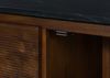 TV-Board Mango 180x40x50 dunkelbraun lackiert / Marmor schwarz FLORENZ #200 Bild 4