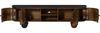 TV-Board Mango 180x40x50 dunkelbraun lackiert / Marmor schwarz FLORENZ #200 Bild 2