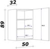 Flex-Well Hängeschrank Nepal (B x H x T) 50 x 89 x 32 cm Bild 3
