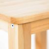 Homestyle4u Nachttisch mit Ablage, Holz Natur, 47 x 32 x 38 cm Bild 5