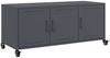 vidaXL TV-Schrank Anthrazit 100,5x39x43,5 cm Stahl 846646 Bild 2