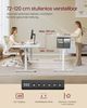 SONGMICS Höhenverstellbarer Schreibtisch elektrisch, verstellbarer Tisch, Memory-Funktion für 4 Höhen, für Büro, wolkenweiß, 180 x 80 x (72-120) cm Bild 3