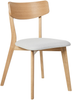 Esszimmerstuhl 2er Set HOLLY Holz Hellbraun Grau Bild 4