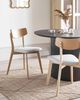Esszimmerstuhl 2er Set HOLLY Holz Hellbraun Grau Bild 3