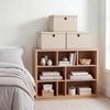 SONGMICS Aufbewahrungsboxen 3er-Set, Ordnungsbox, stapelbar mit Griffen, 43 x 30 x 30 cm, sand Bild 2