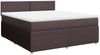 vidaXL Boxspringbett mit Matratze Dunkelbraun 180x200 cm Stoff 3287531 Bild 2