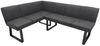 HTI-Living Eckbank Eckbank 152 x 192 cm Schwarz (Stück, 1-St, 1 Eckbank), Sitzbank Polsterbank Kunstlederbezug Metallgestell Bild 2