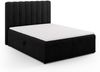 Micadoni Boxspringbett Kelp Strukturierter Stoff Schwarz 160x200 Bild 2