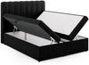 Micadoni Boxspringbett Kelp Strukturierter Stoff Schwarz 160x200 Bild 4