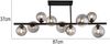 Deckenleuchte Wohnzimmer LED Deckenlampe Deckenstrahler Rauchglas 56133-9D Bild 4