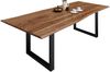Esstisch Baumkante massiv Akazie natur 240 x 100 schwarz MILO 68278137 Bild 2