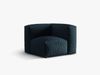 Micadoni Eckmodul Martina 1-Sitzer Klein Strukturierter Stoff Jeansblau Bild 2