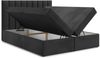 AX LIVING Bett mit Bettkasten 160x200 cm Bursa Boxspringbett Schwarz mit Topper Bild 3