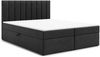 AX LIVING Bett mit Bettkasten 160x200 cm Bursa Boxspringbett Schwarz mit Topper Bild 2