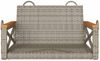 vidaXL Hängesessel Grau 63x62x40 cm Poly Rattan 368171 Bild 4