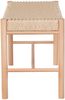 House Nordic Bank mit Sitz aus natürlichem Korbgeflecht, Pappelholz, natur, 80x35x45 cm Bild 3