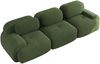 Modulares Ecksofa aus Cord 298x103x75 cm mit ergonomischem Aufbau, grün Bild 5