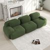 Modulares Ecksofa aus Cord 298x103x75 cm mit ergonomischem Aufbau, grün Bild 2