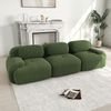 Modulares Ecksofa aus Cord 298x103x75 cm mit ergonomischem Aufbau, grün Bild 3